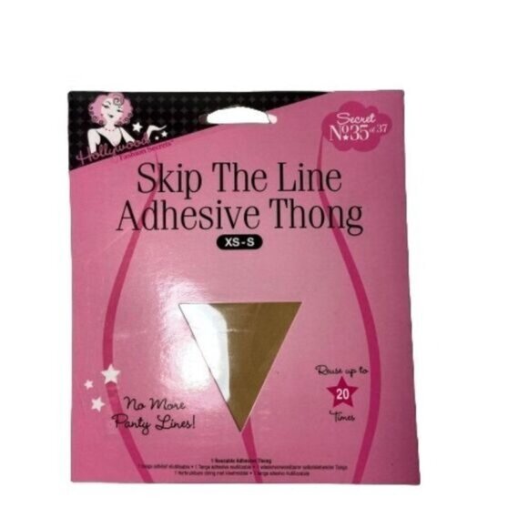 Hollywood Fashion Secrets Skip the Line Adhesive Thong, XS/S, 1‎ pack - Picture 4 of 5